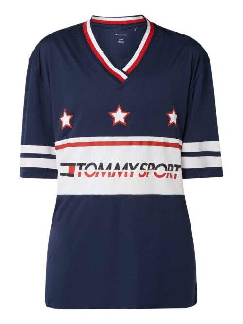 Training printed legging in purple